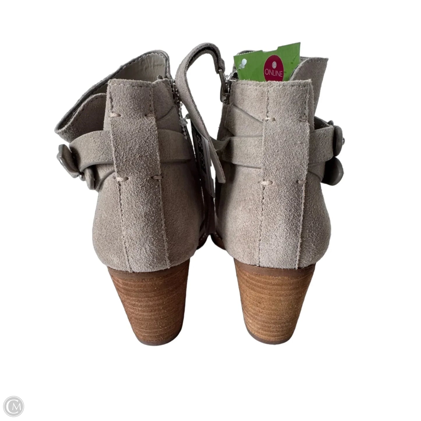 Boots Ankle Heels By Sam Edelman In Grey, Size: 6.5