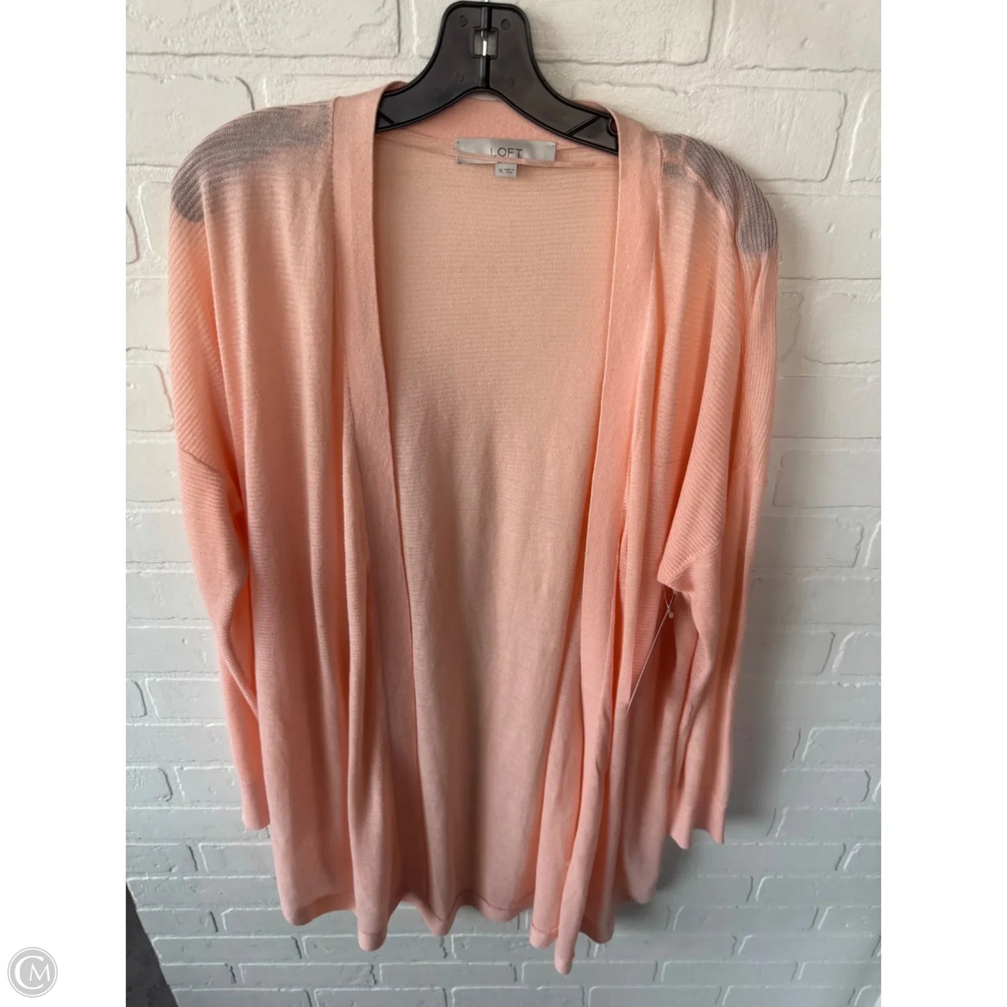 Cardigan By Loft In Peach, Size: Xl