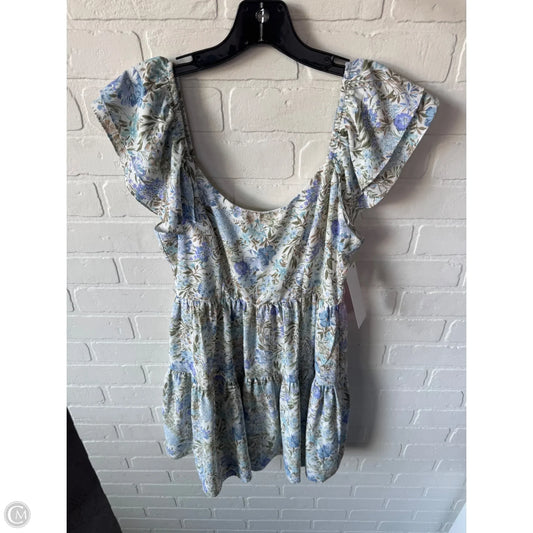 Dress Casual Short By Altard State In Blue & Green, Size: S