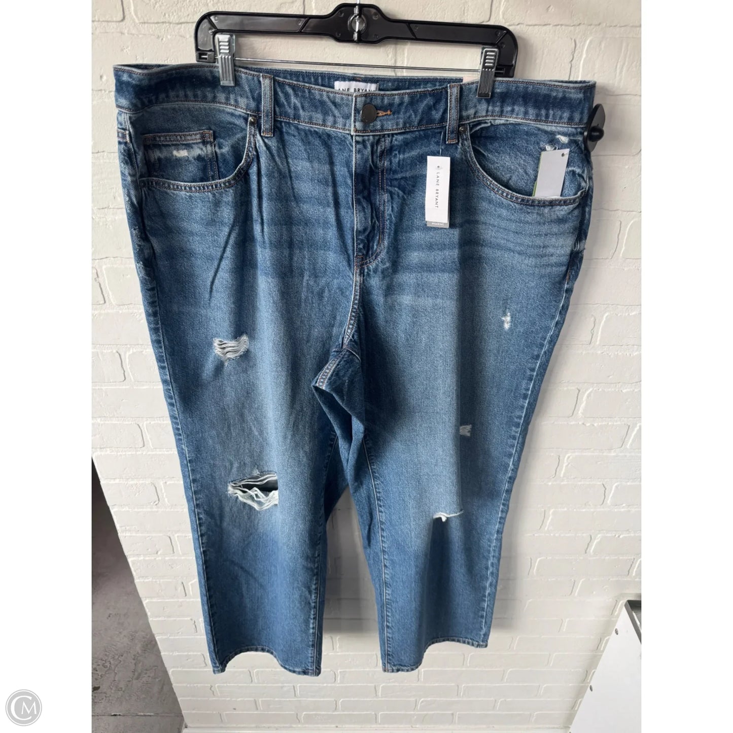 Jeans Straight By Lane Bryant In Blue Denim, Size: 20