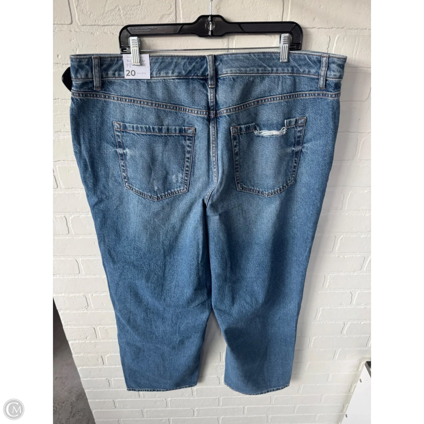 Jeans Straight By Lane Bryant In Blue Denim, Size: 20