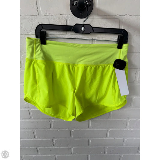 Athletic Shorts By Lululemon In Yellow, Size: 8l