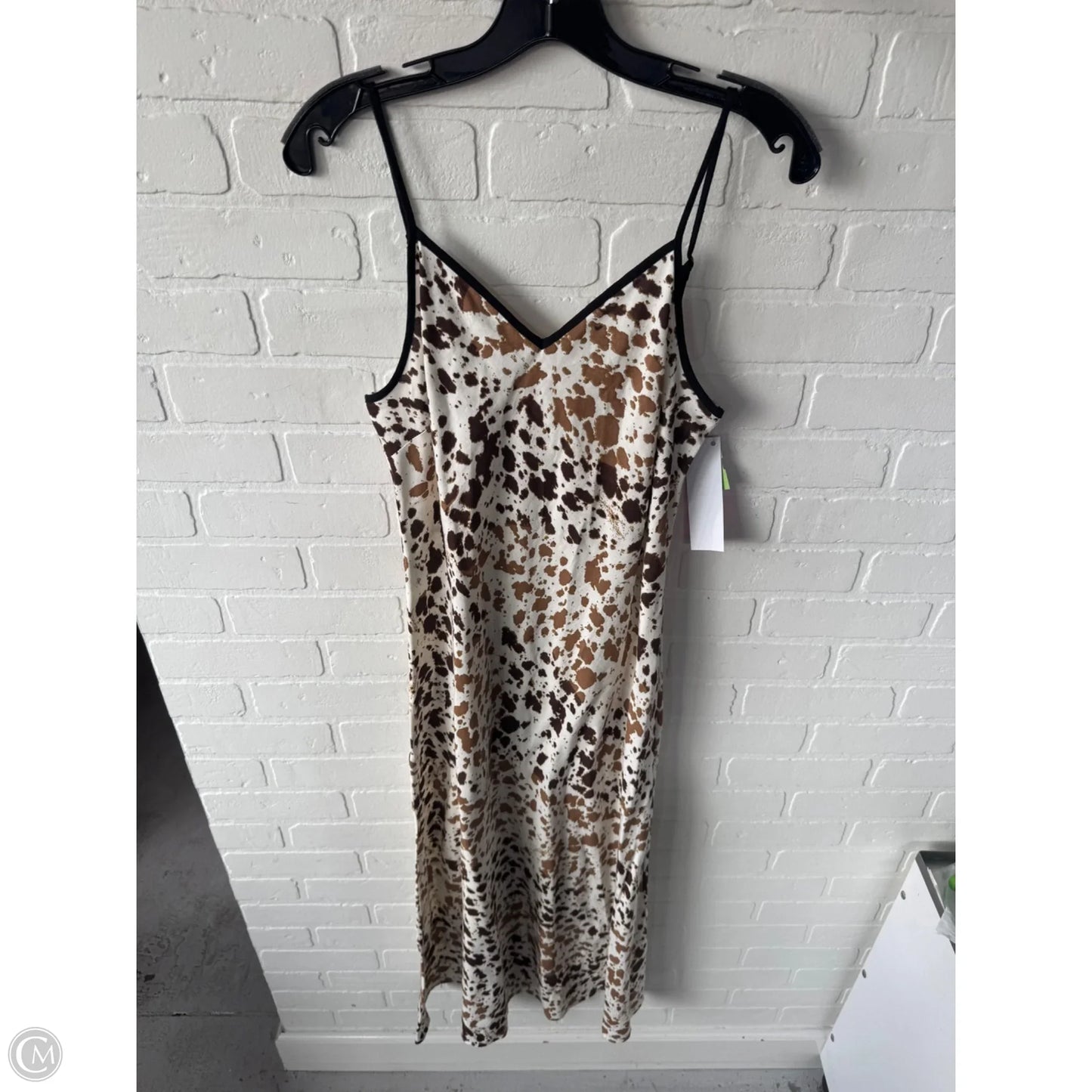 Dress Casual Midi By Sincerely Jules In Brown & Cream, Size: M
