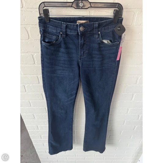 Jeans Flared By Kut In Blue Denim, Size: 2