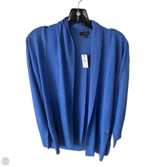 Sweater Cardigan By Talbots In Blue, Size: L