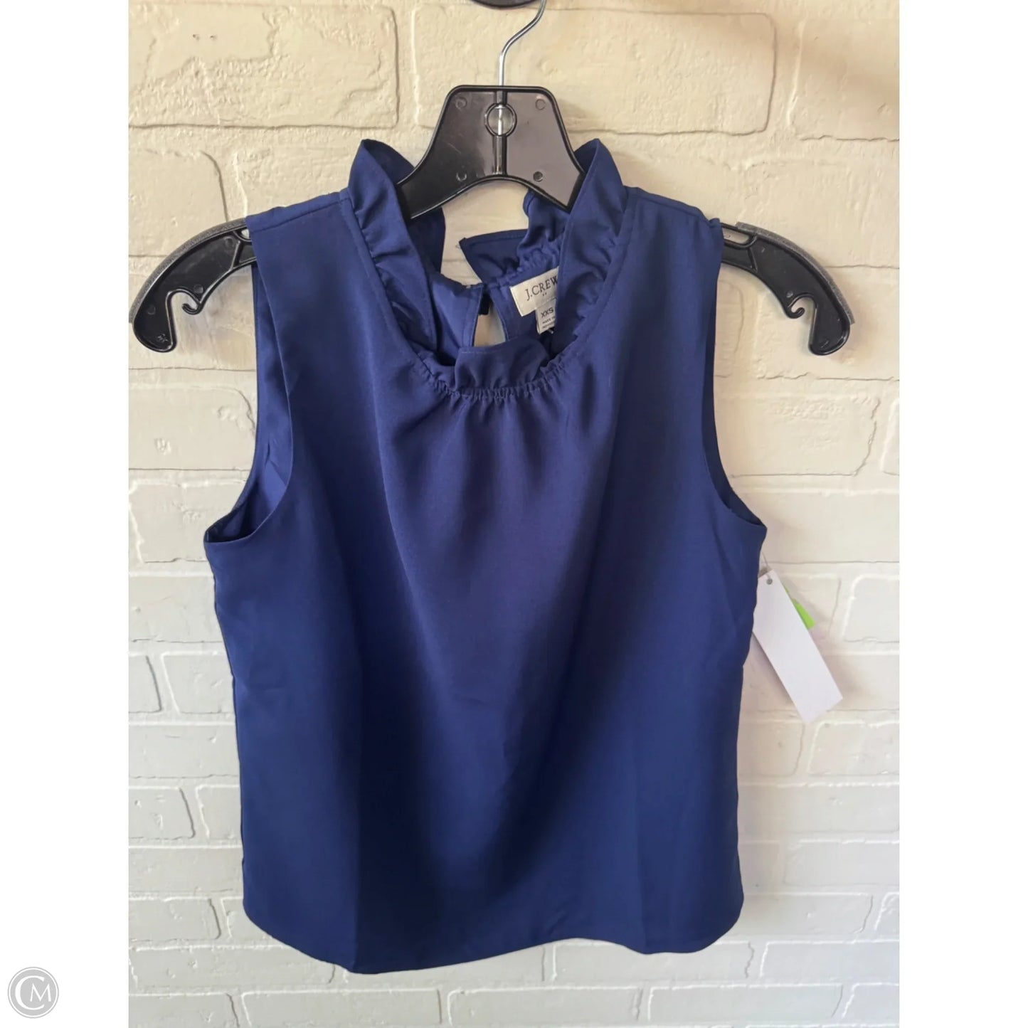 Top Sleeveless By J. Crew In Blue, Size: Xxs