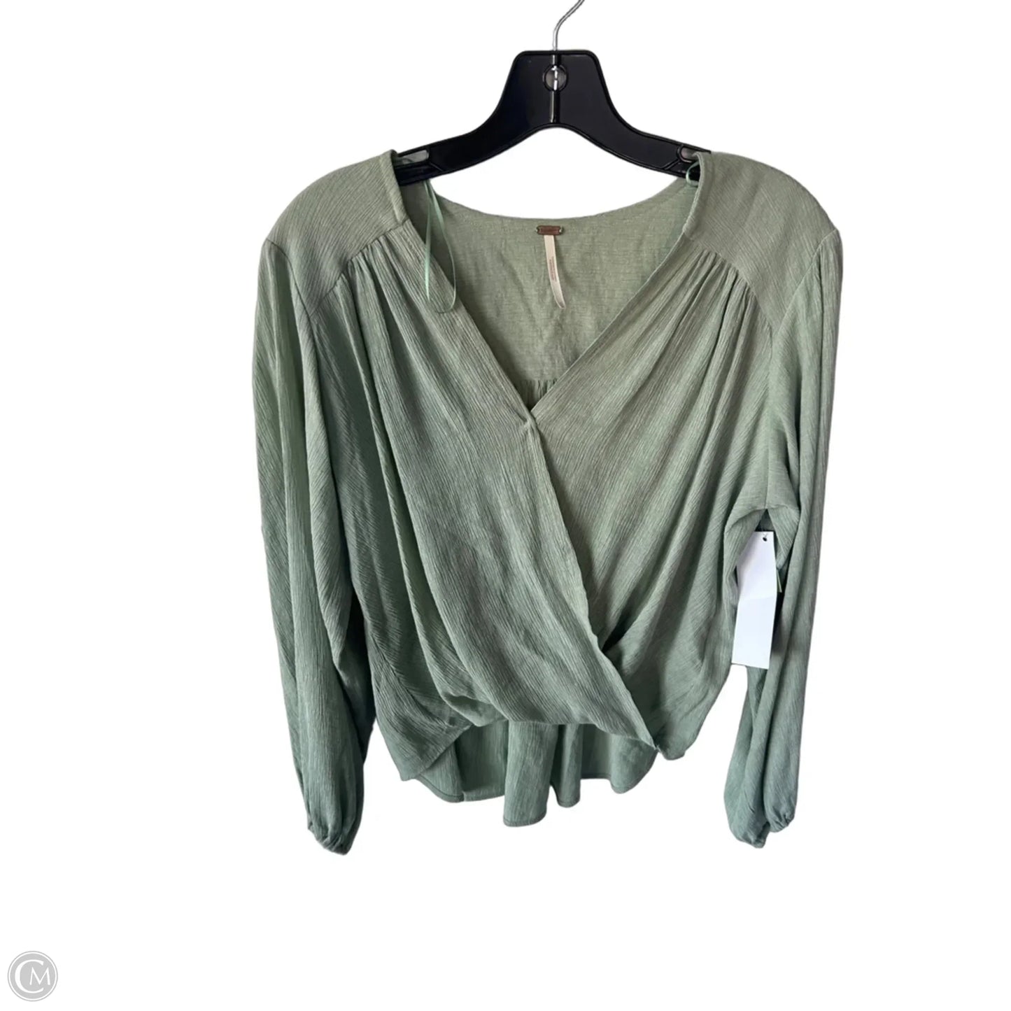 Top Long Sleeve By Free People In Green, Size: Xs