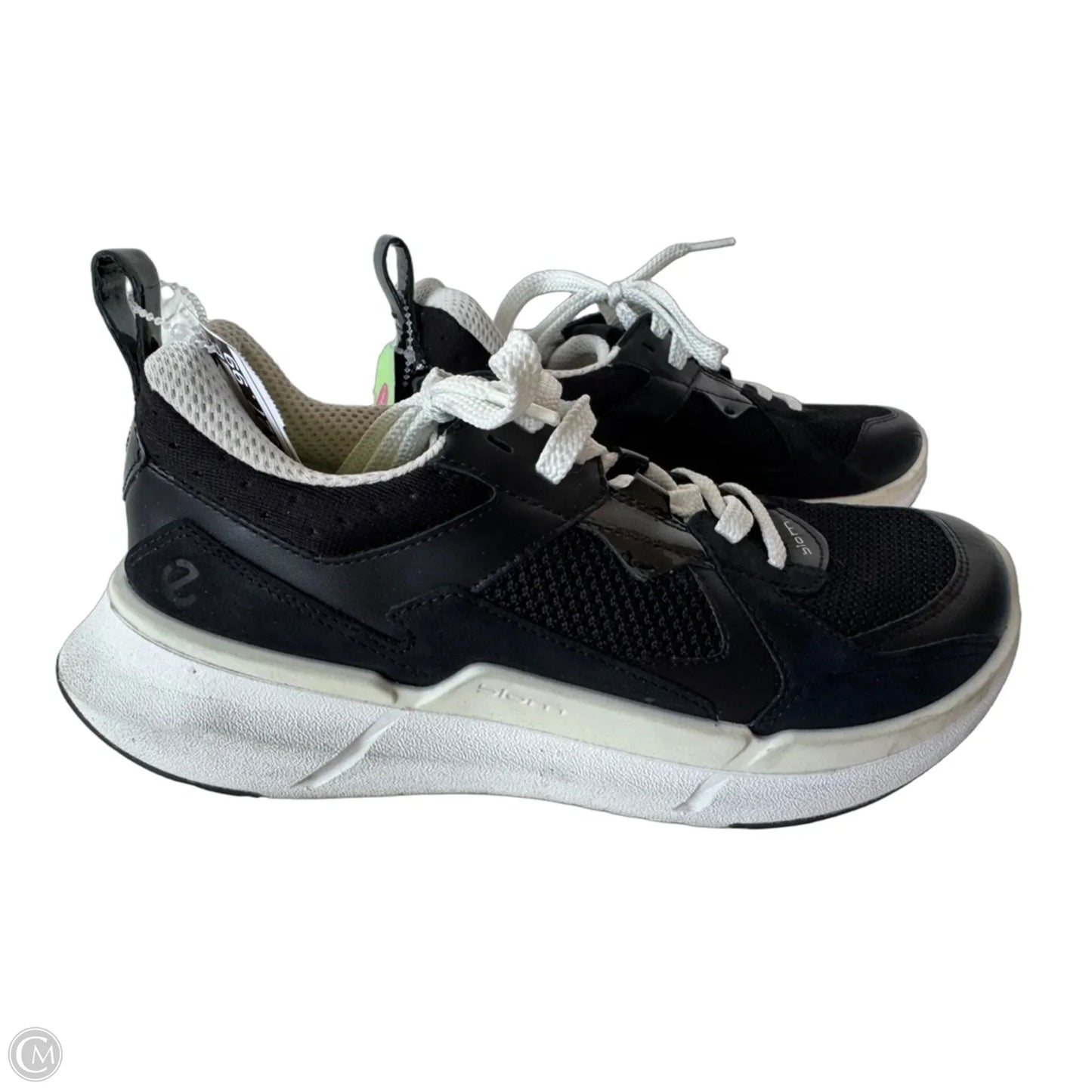 Shoes Sneakers By Ecco In Black & White, Size: 8