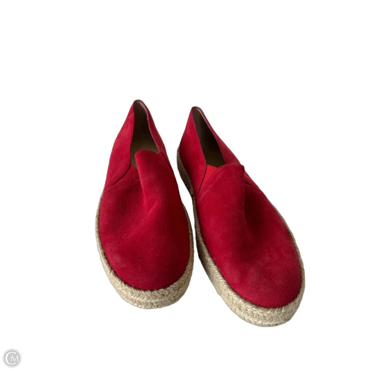 Shoes Designer By Stuart Weitzman In Red & Tan, Size: 9