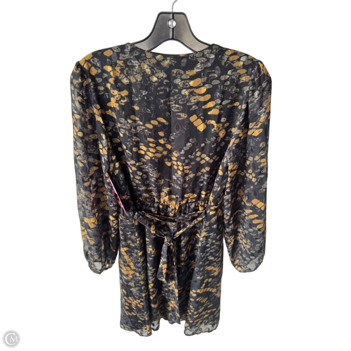 Dress Casual Short By Clothes Mentor In Black & Yellow, Size: L