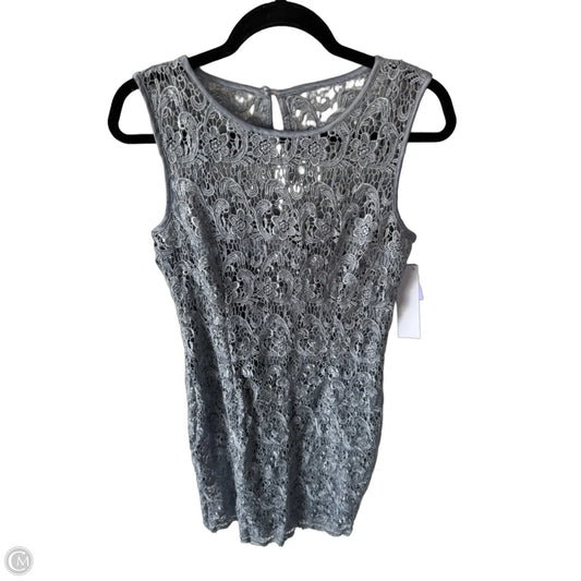 Dress Party Short By Dressbarn In Silver, Size: M
