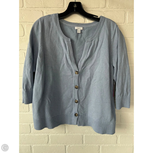 Sweater Cardigan By J. Jill In Blue, Size: Xlp
