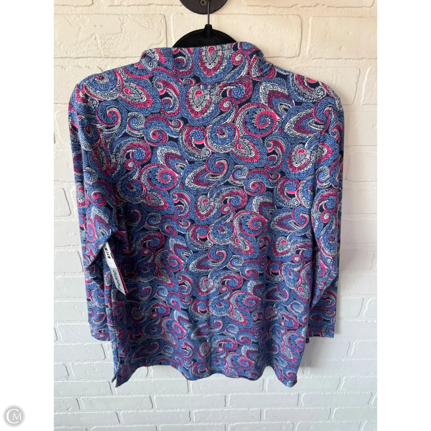 Sweatshirt Collar By Talbots In Pink & Purple, Size: Xlp
