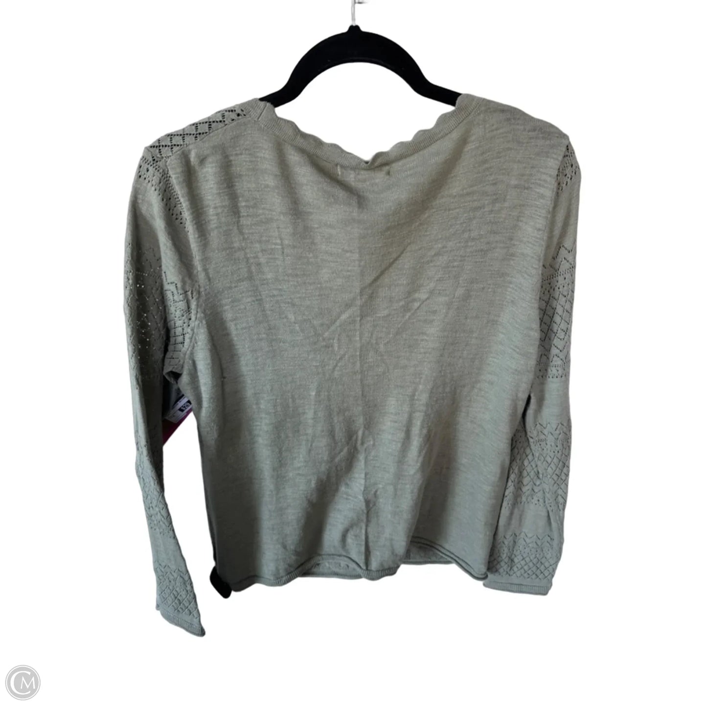 Sweater Cardigan Designer By Frye In Green, Size: M