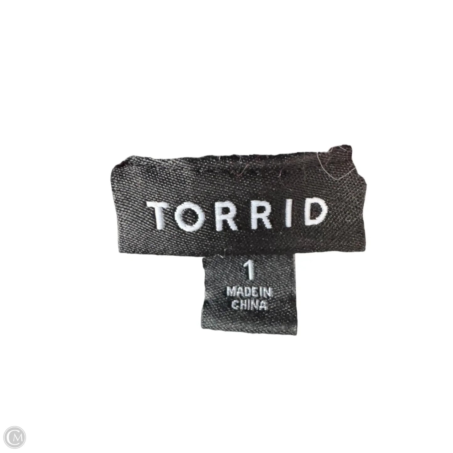 Sweater By Torrid In Grey & Red, Size: 1x