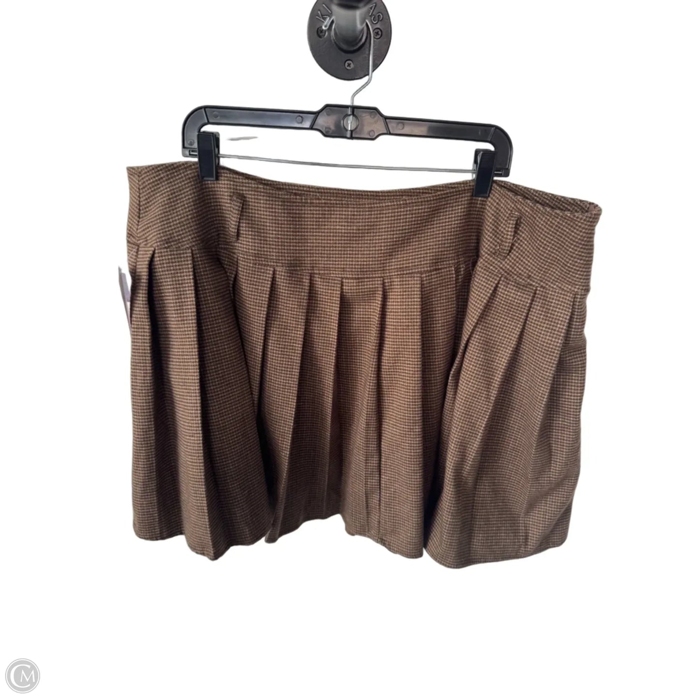 Skirt Mini & Short By Cider In Brown, Size: 22