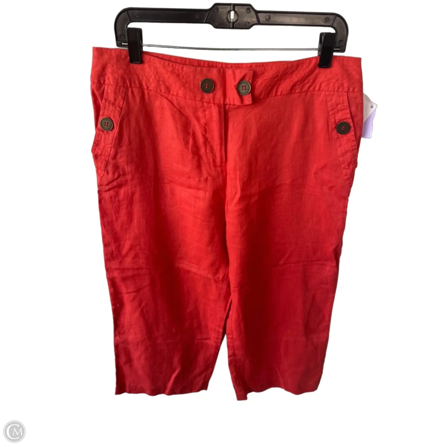 Pants Linen By Workshop In Orange, Size: 12