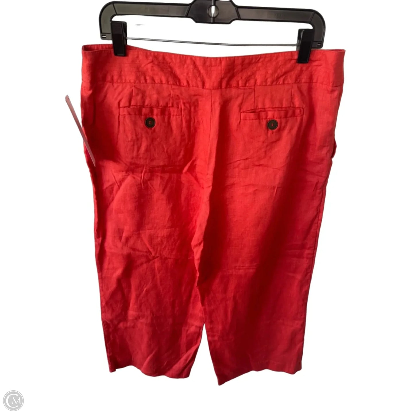 Pants Linen By Workshop In Orange, Size: 12