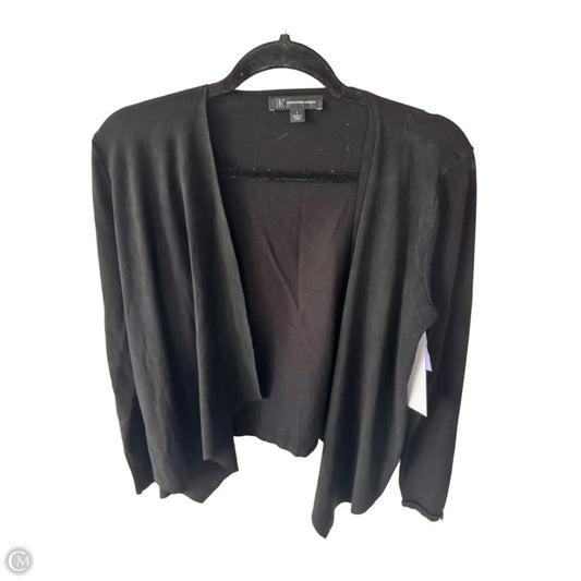 Sweater Cardigan By Inc In Black, Size: L