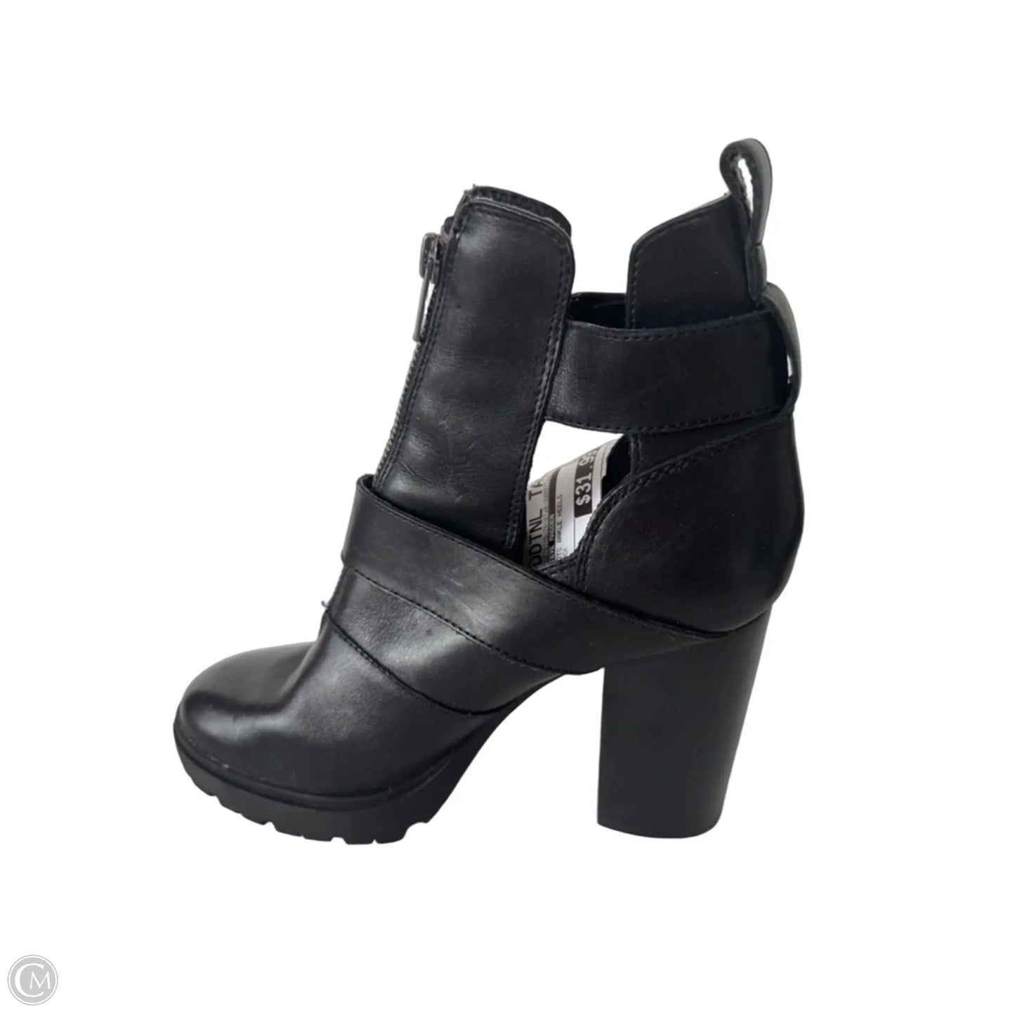 Boots Ankle Heels By Steve Madden In Black, Size: 8