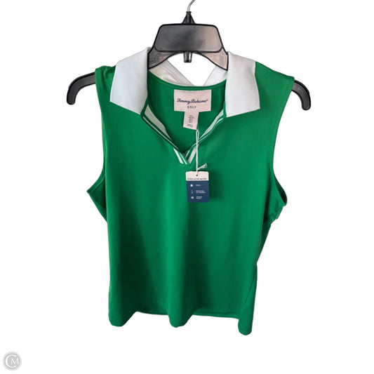 Athletic Tank Top By Tommy Bahama In Green & White, Size: L