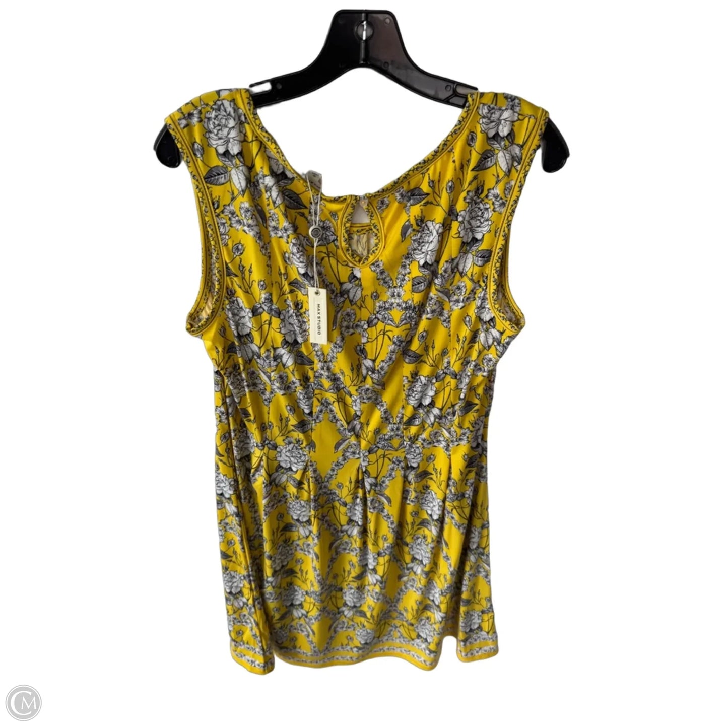 Dress Casual Short By Max Studio In Yellow, Size: Xl