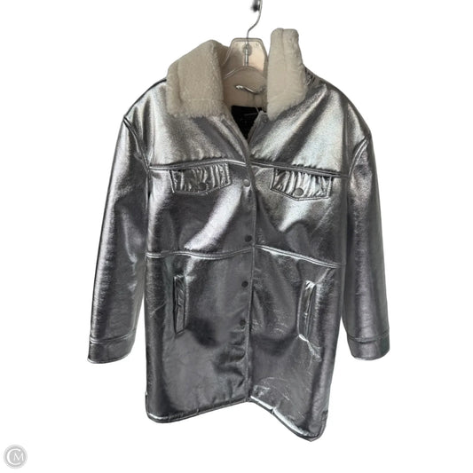 Coat Other By 7 For All Mankind In Silver & White, Size: M