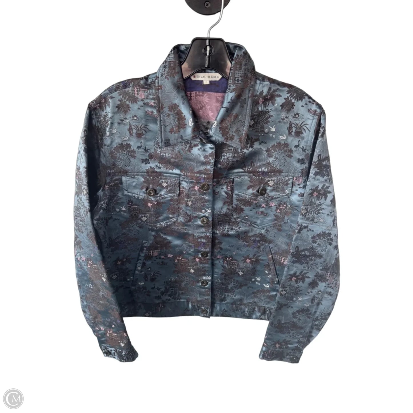 Jacket Other By Cmc In Blue & Brown, Size: M