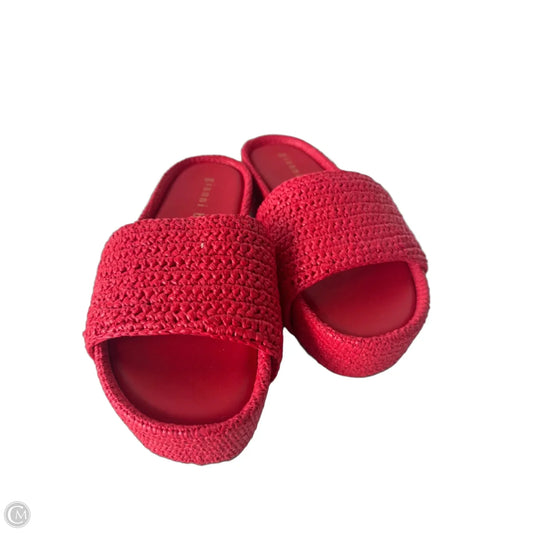 Sandals Heels Platform By Gianni Bini In Red, Size: 8