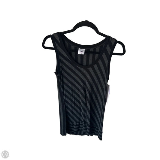 Top Sleeveless By Cabi In Black & Grey, Size: Xs