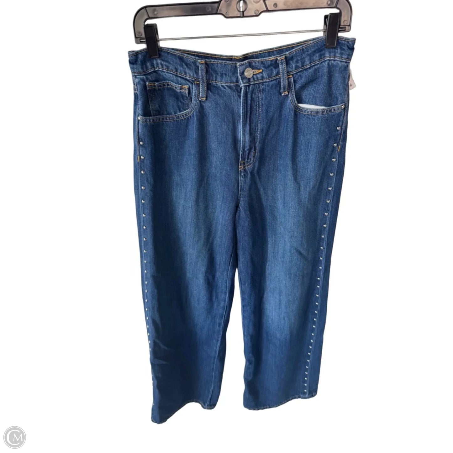 Jeans Wide Leg By Gap In Blue Denim, Size: 6l