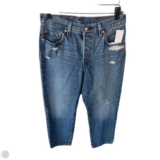 Jeans Straight By Levis In Blue Denim, Size: 6