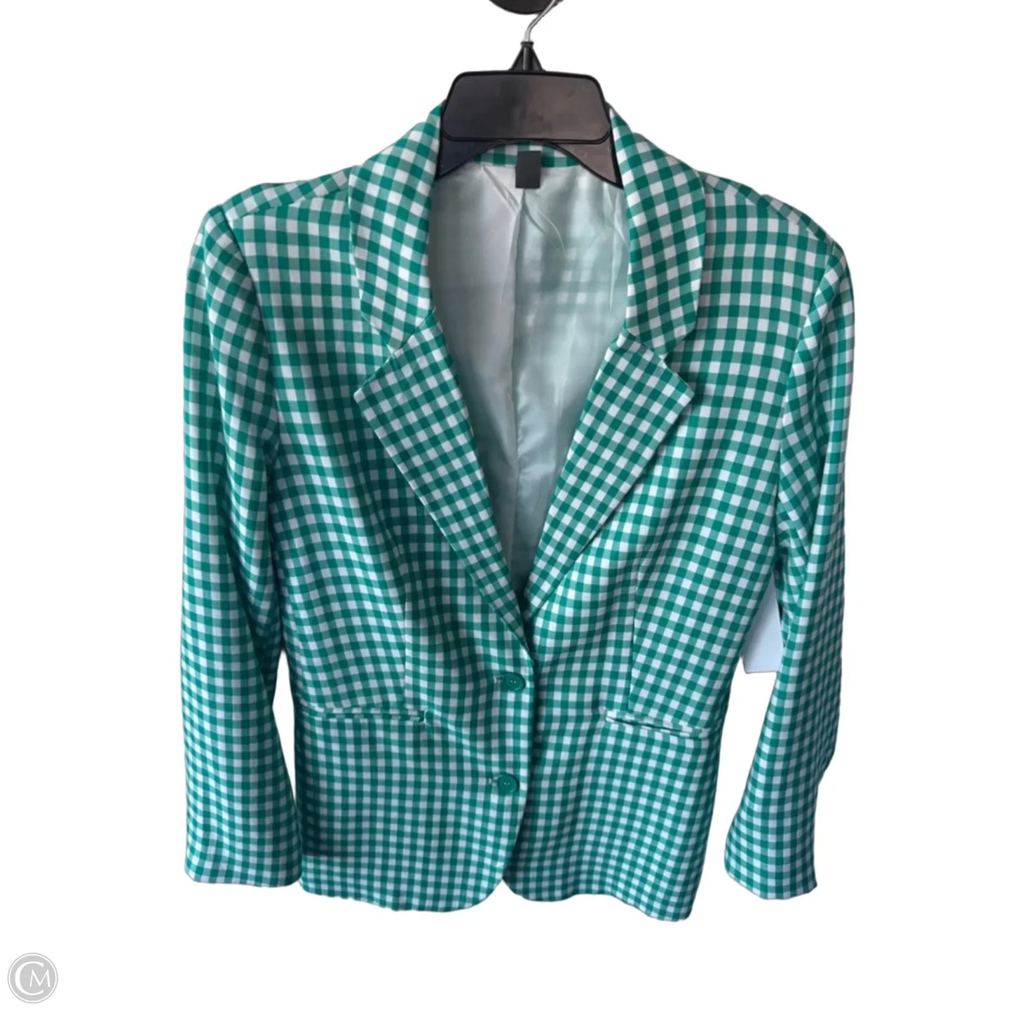 Blazer By Alya In Green & White, Size: M