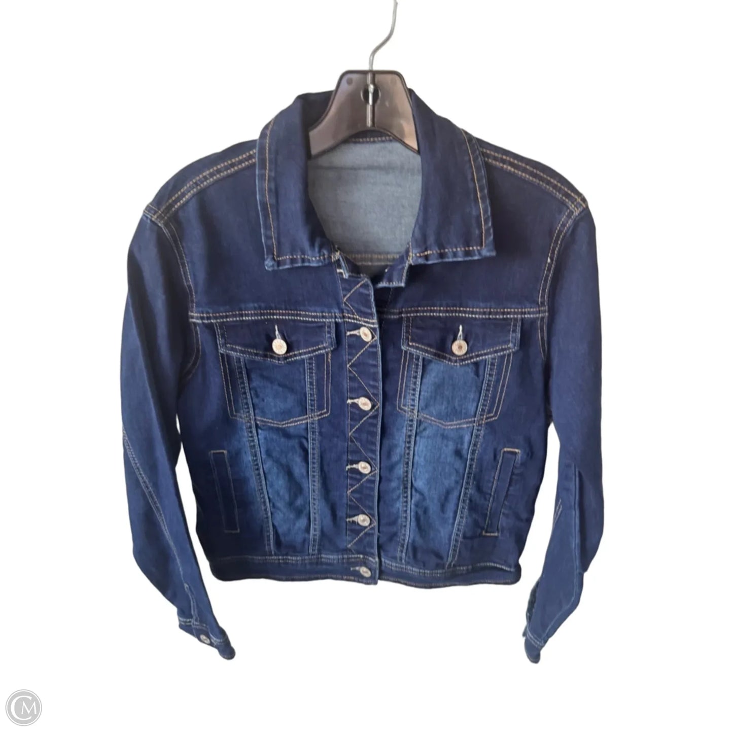 Jacket Denim By Cme In Blue Denim, Size: S