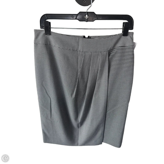 Skirt Midi By Calvin Klein In Black & White, Size: 10