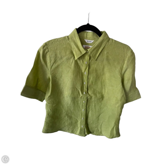Top Short Sleeve By Talbots In Green, Size: M