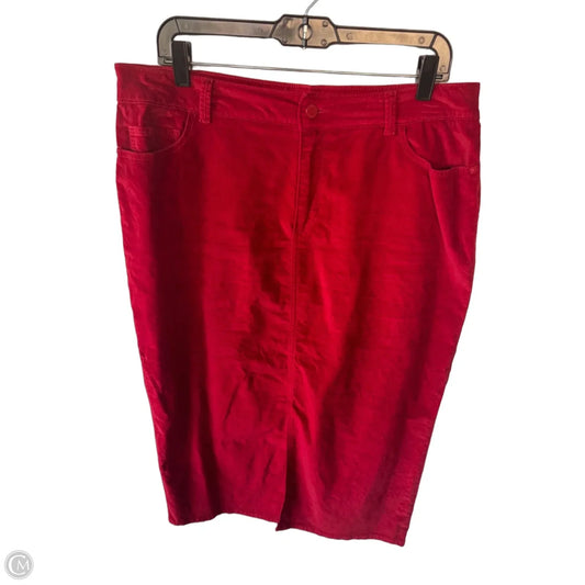 Skirt Maxi By Liz Claiborne In Red, Size: 12
