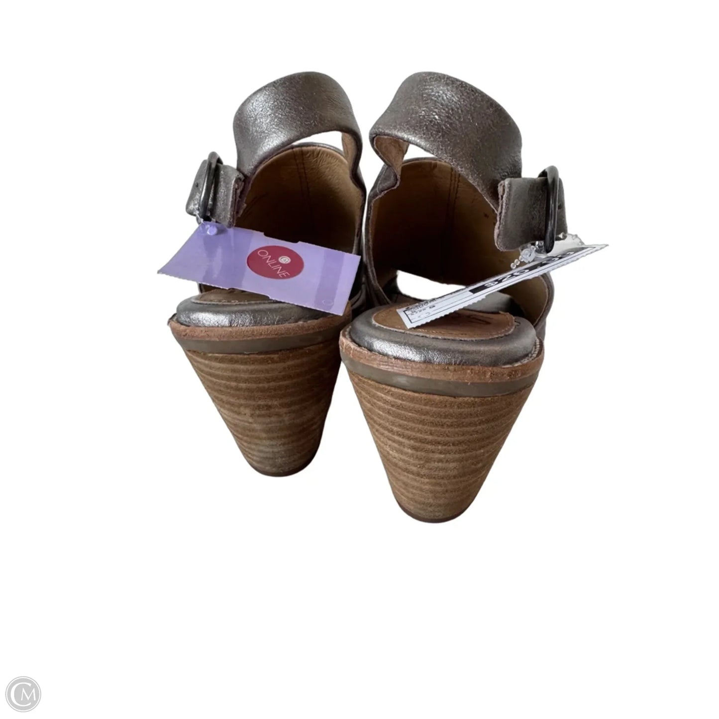 Sandals Heels Block By Sofft In Grey, Size: 9