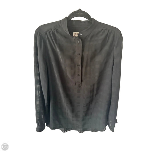 Top Long Sleeve By Anne Klein In Black, Size: S