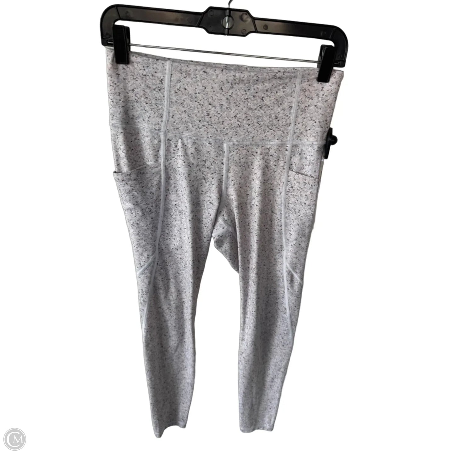 Athletic Leggings By Athleta In Grey & Tan, Size: 4