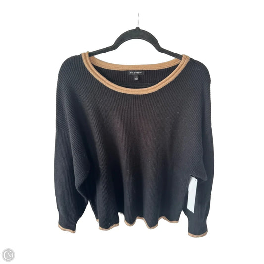 Sweater By Blu Pepper In Black & Brown, Size: L