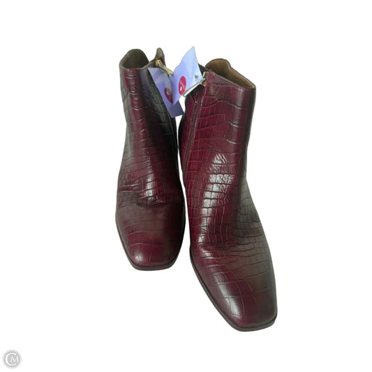 Boots Ankle Heels By Franco Sarto In Red, Size: 8