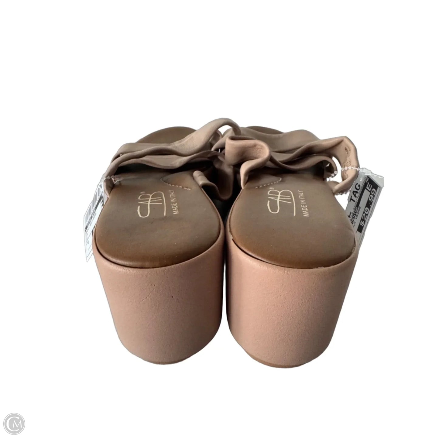 Sandals Heels Wedge By Clothes Mentor In Pink, Size: 8