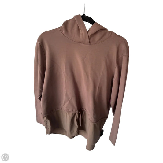 Athletic Sweatshirt Hoodie By Athleta In Brown, Size: L