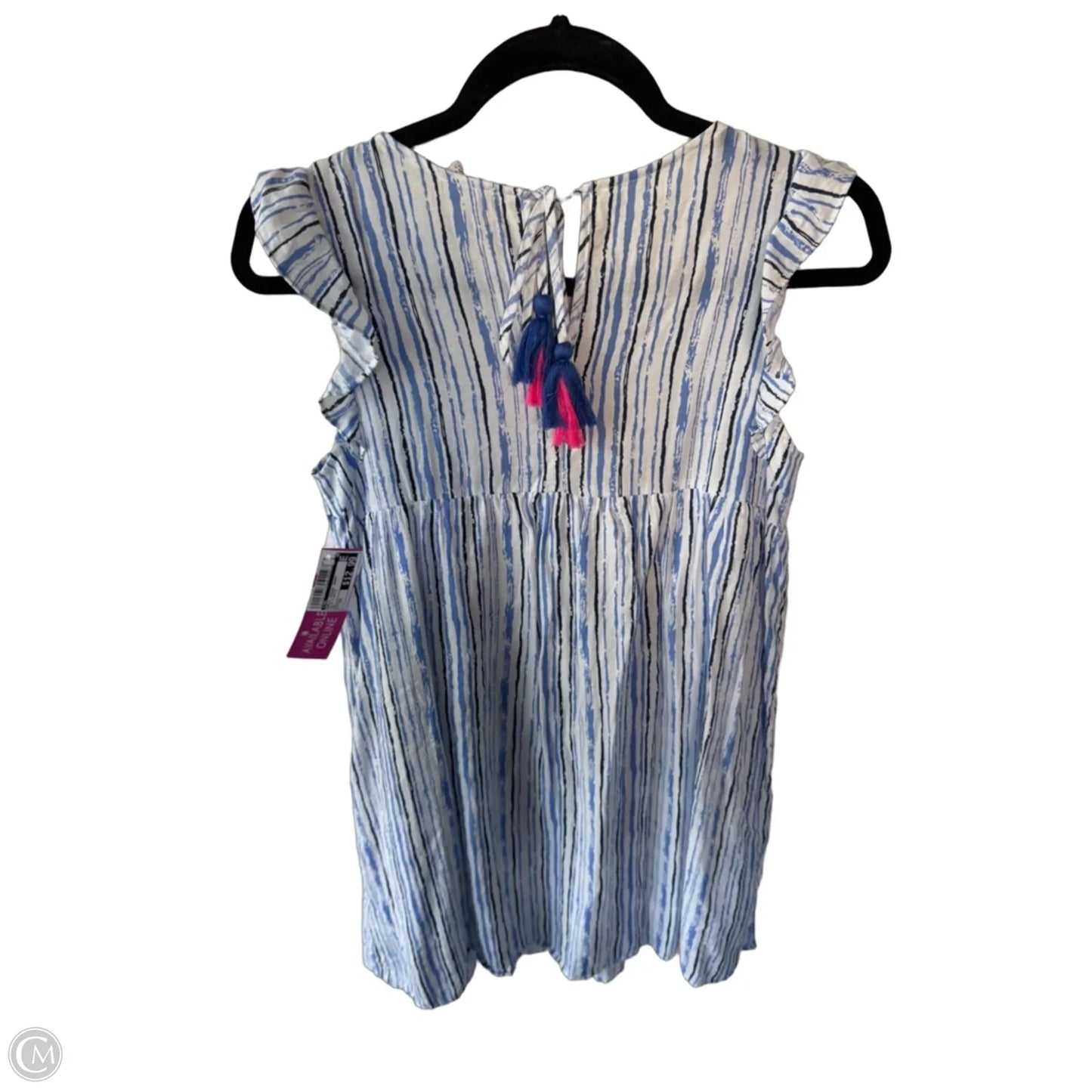 Dress Casual Short By Thml In Blue & White, Size: Xs