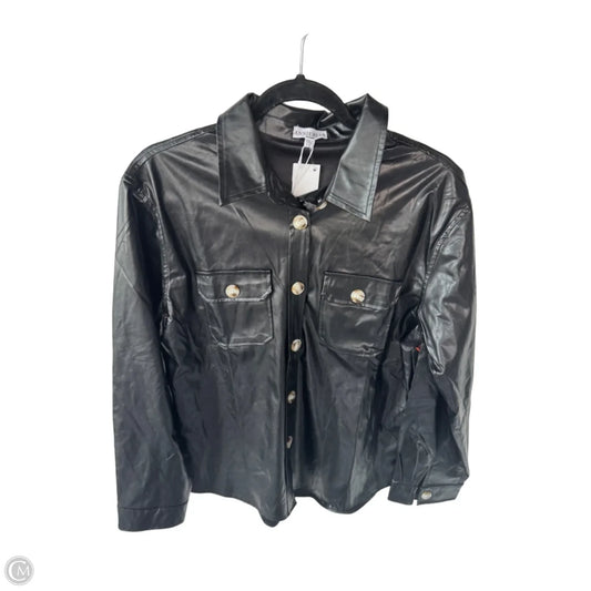 Jacket Shirt By Anniewear In Black, Size: 1x