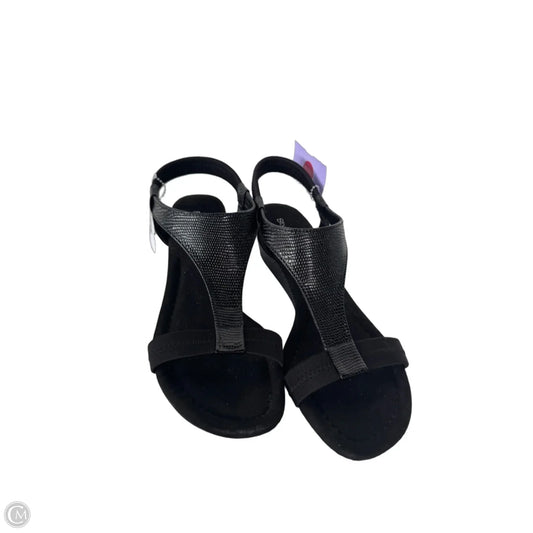 Sandals Heels Stiletto By Style And Company In Black, Size: 7.5