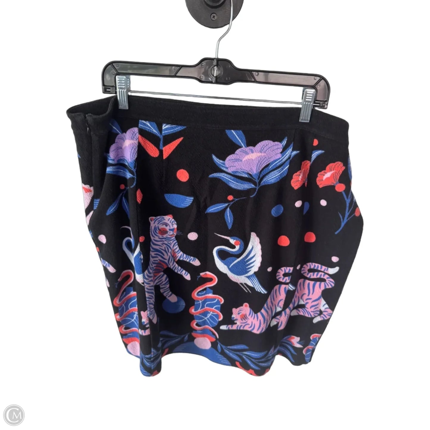 Skirt Mini & Short By Anthropologie In Black & Blue, Size: 18