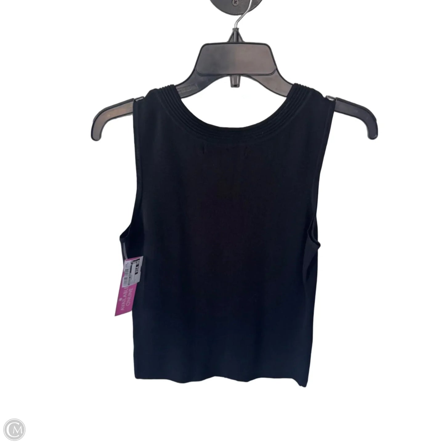 Vest Sweater By Geoffery Beene In Black, Size: S