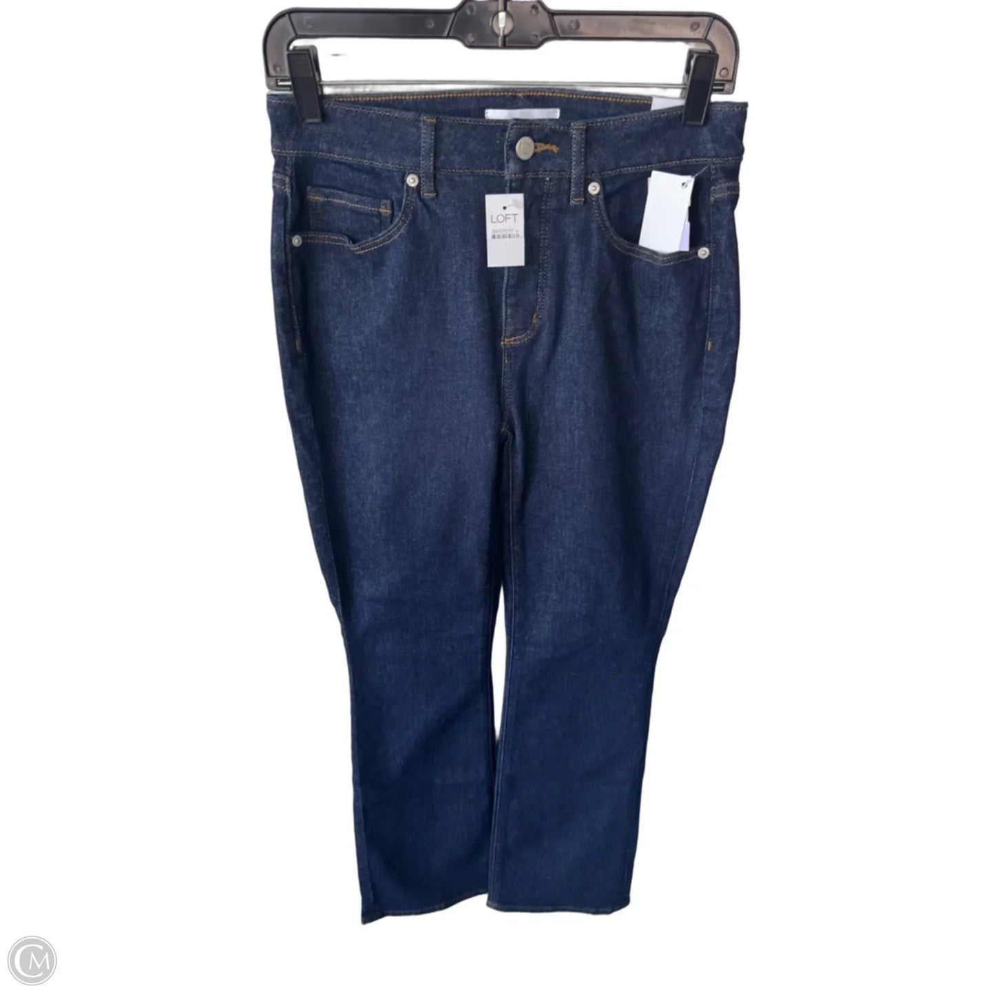 Jeans Boot Cut By Loft In Blue Denim, Size: 4